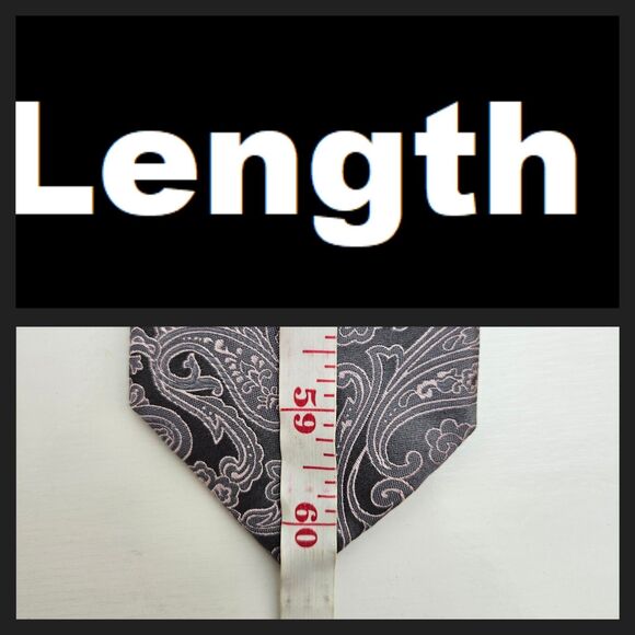 MICHAEL KORS Men's Tie Necktie Paisley Pattern 100% Silk Tie Purple Geometric 3" - Picture 7 of 7